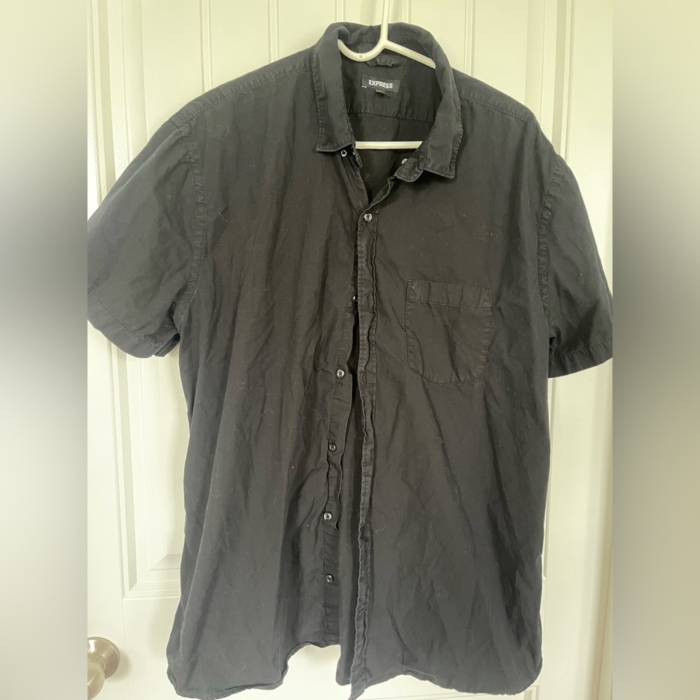 Men’s XXL Black Button Up from Express